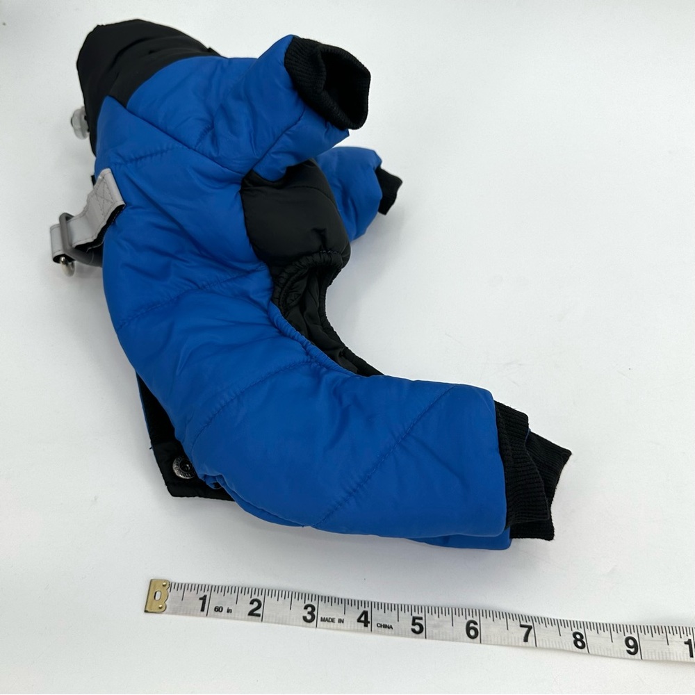 Duomm Brand Dog Coat Full Body Doggie Winter Coat Small Pet Clothes Blue Quilted - Picture 10 of 11